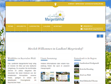 Tablet Screenshot of landhotel-margeritenhof.de